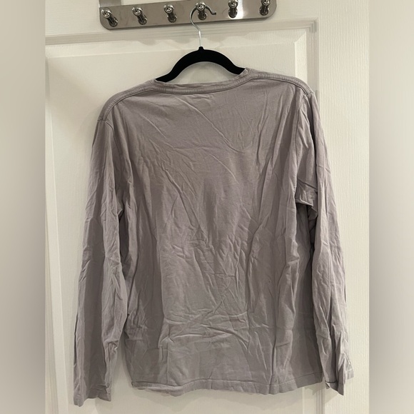 All Saints Long Sleeve Grey Tonic T-shirt - Picture 2 of 3